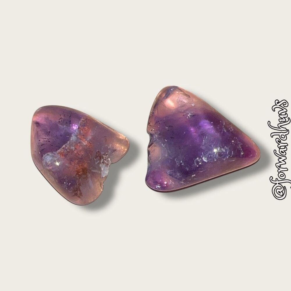 Handcrafted Raw Amethyst Earrings